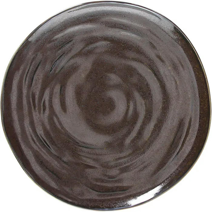 Тарелка мелкая «Органика Бронз» D=28,H=3см коричнев