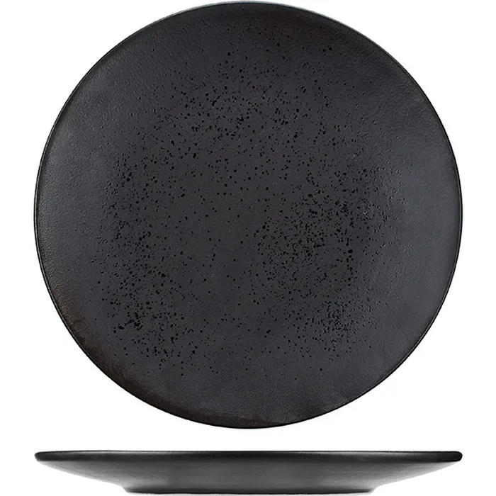 Тарелка плоская «Оникс» керамика D=27см черный