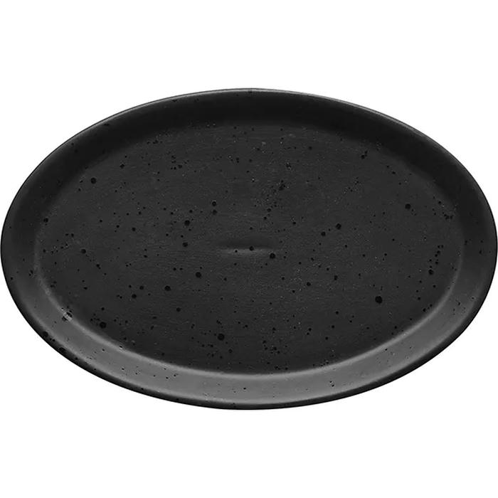 Тарелка овальная «Оникс» керамика ,L=25,B=16,5см черный
