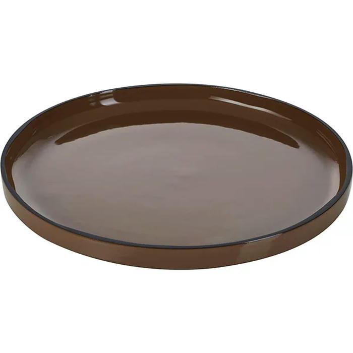 Тарелка с высоким бортом «Карактэр» керамика D=21,H=2см коричнев