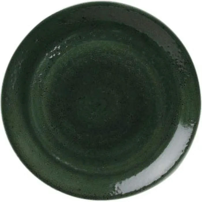 Тарелка пирожковая «Визувиус Бёрнт Эмералд» фарфор D=154,H=10мм зелен