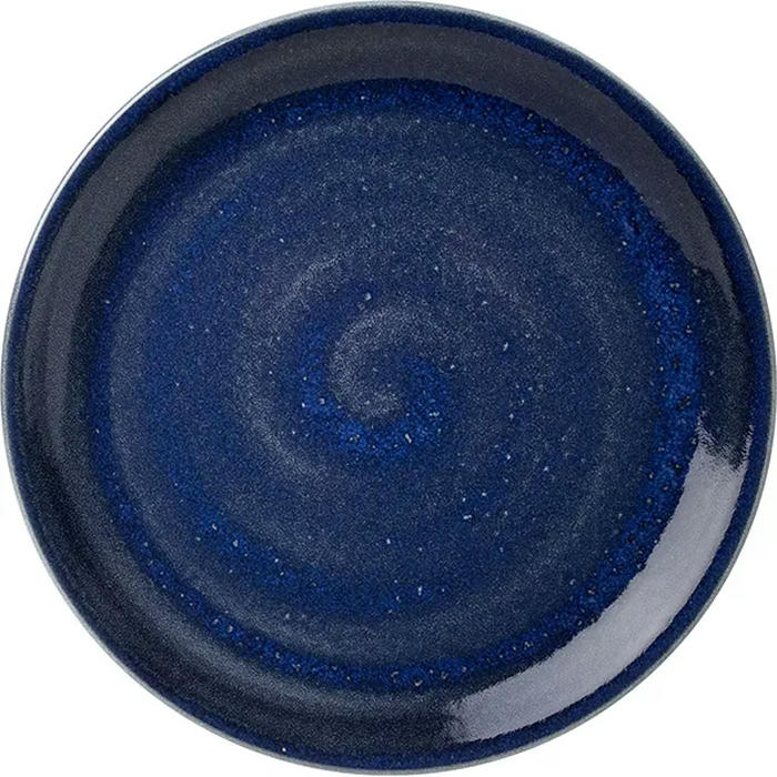 Тарелка мелкая «Визувиус Ляпис» фарфор D=30см синий