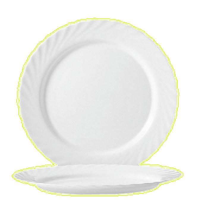 Блюдо круглое «Трианон» стекло D=31,H=2см белый