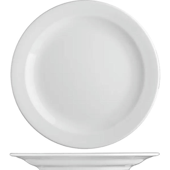 Блюдо круглое «Прага» фарфор D=310,H=35мм белый