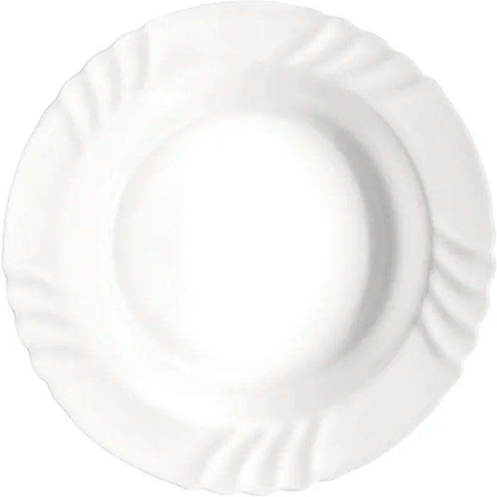 Блюдо глубокое «Эбро» стекло D=32см белый