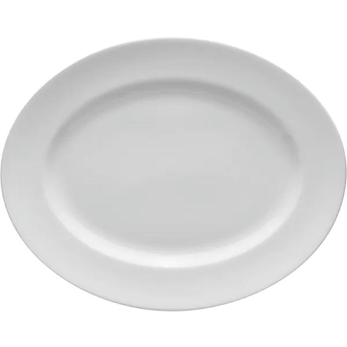Блюдо овальное «Монако» фарфор ,H=12,L=330,B=260мм белый