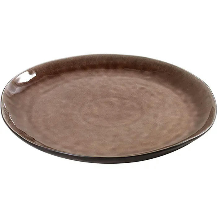 Блюдо «Пьюр» керамика D=34см коричнев