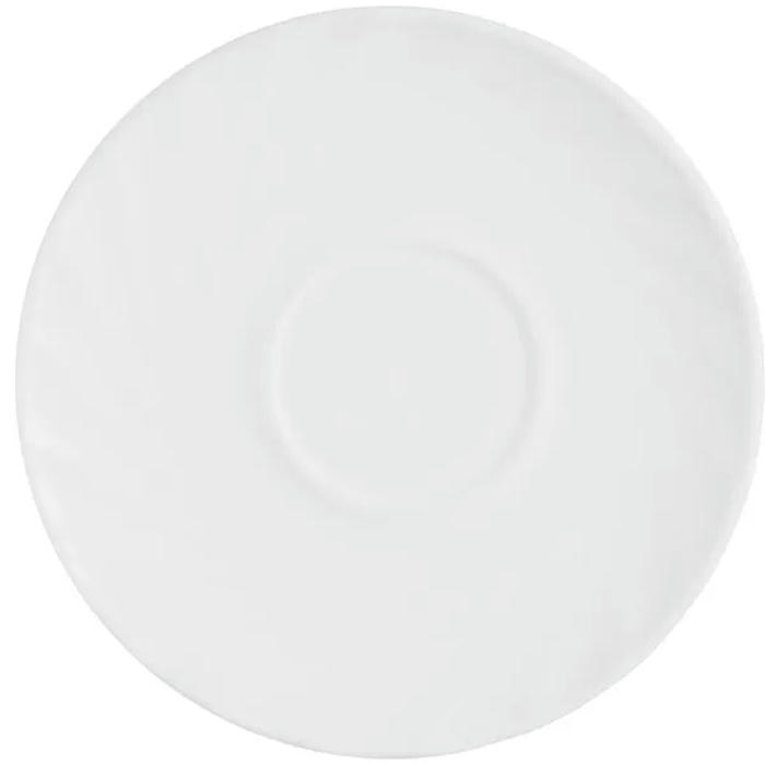 Блюдце «Трианон» стекло D=140,H=14мм белый