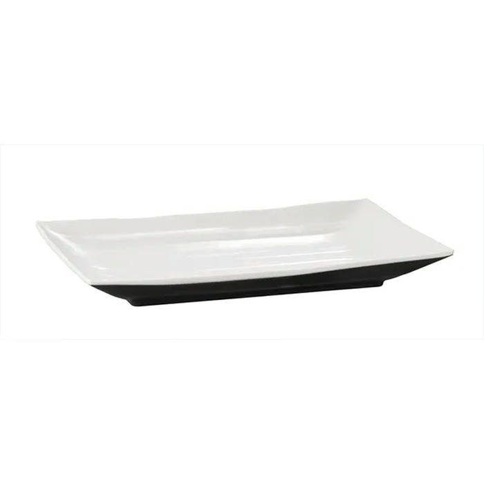 Блюдо для суши пластик ,H=30,L=205,B=125мм белый,черный