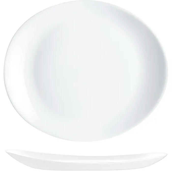 Блюдо овальное «Эволюшнс Уайт» стекло ,L=30,B=26см белый