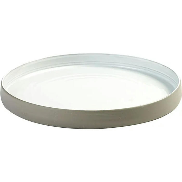 Блюдо глубокое керамика D=203,H=28мм белый,серый