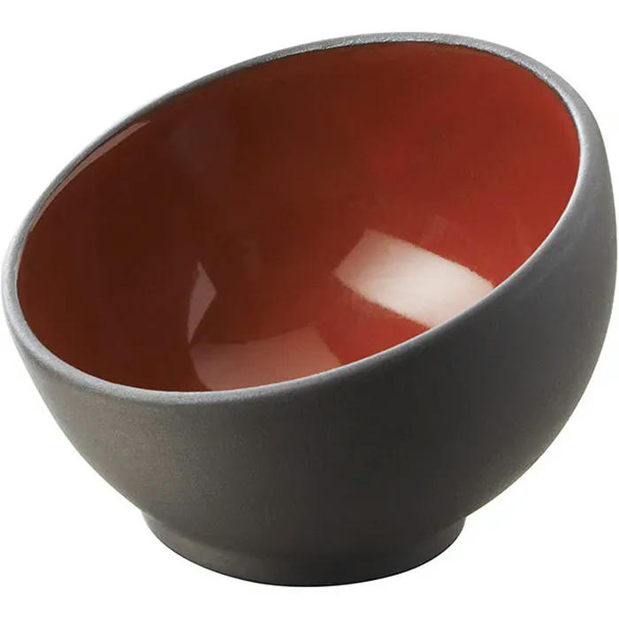 Салатник для комплимента керамика 30мл D=70,H=55мм черный,красный
