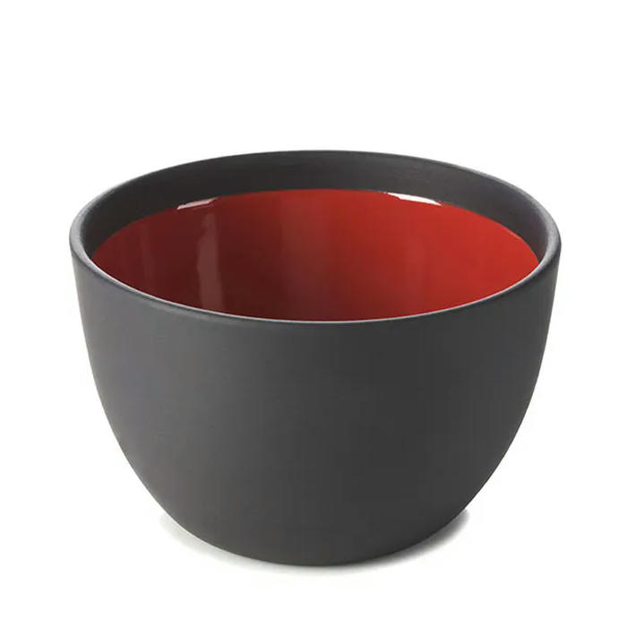 Салатник керамика 300мл D=10,H=7см черный,красный