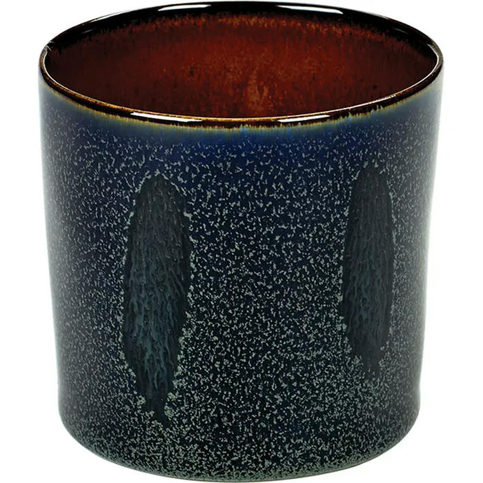 Салатник «Цилиндр» керамика 250мл D=75,H=75мм синий,коричнев