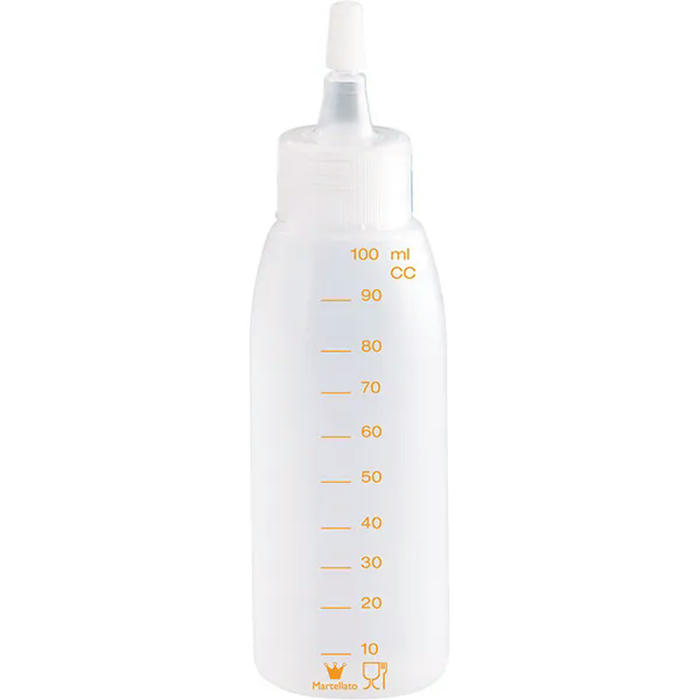Бутылка мерная с носиком полиэтилен 100мл D=35,H=140мм матовый