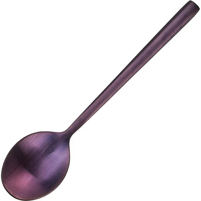 Ложка чайная «Саппоро бэйсик» сталь нерж. ,L=13,9см фиолет.,матовый