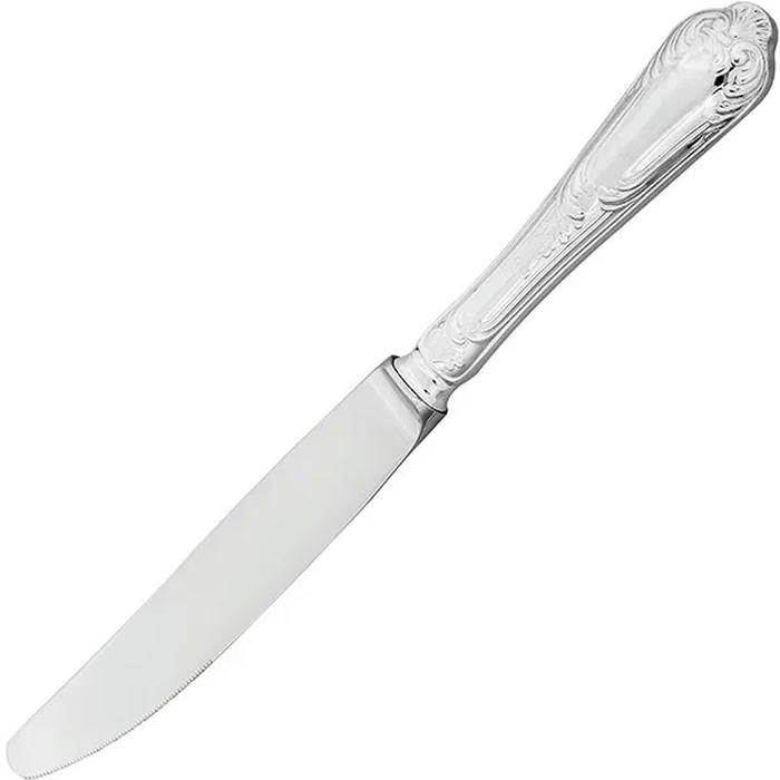 Нож столовый «Лурье» мельхиор,посеребрен. ,L=25,3см