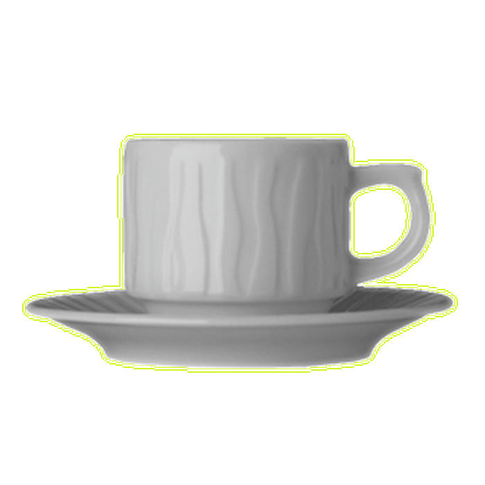 Чашка кофейная «Нестор» фарфор 100мл D=60,H=55,B=85мм белый