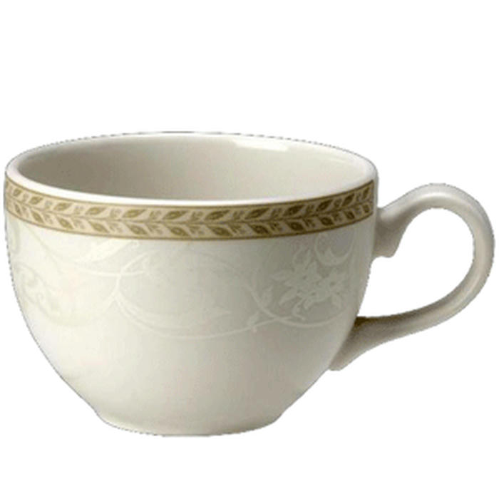 Чашка кофейная «Антуанетт» фарфор 85мл D=65,H=50,L=85мм белый,олив