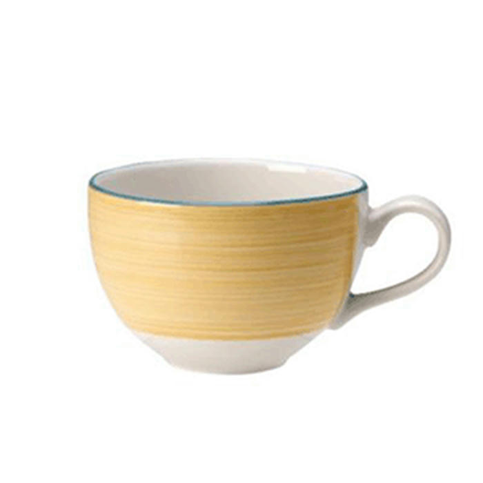 Чашка кофейная «Рио Йеллоу» фарфор 85мл D=65,H=50,L=85мм белый,желт