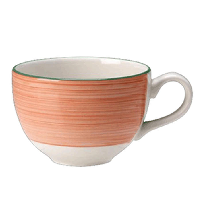 Чашка кофейная «Рио Пинк» фарфор 85мл D=65,H=50,L=85мм белый,розов