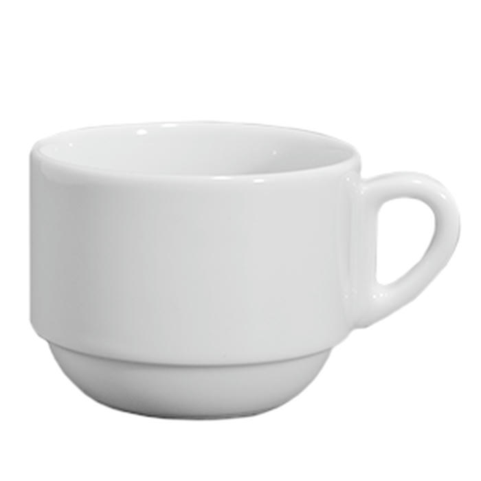 Чашка чайная «Бистро» фарфор 200мл D=81мм белый