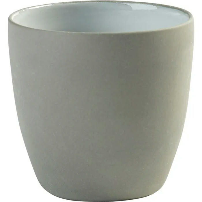 Стакан д/кофе «Даск» керамика 225мл D=78,H=75мм белый,серый