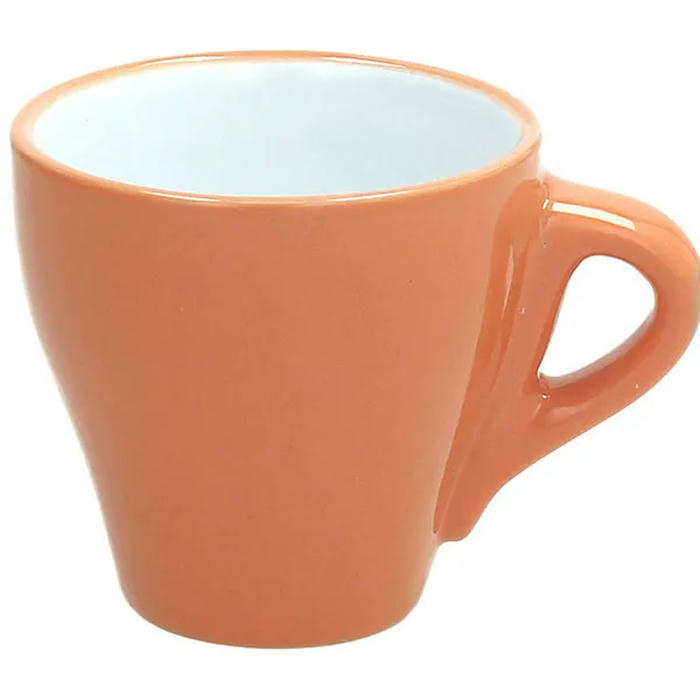 Чашка кофейная «Колорс» фарфор 100мл оранжев
