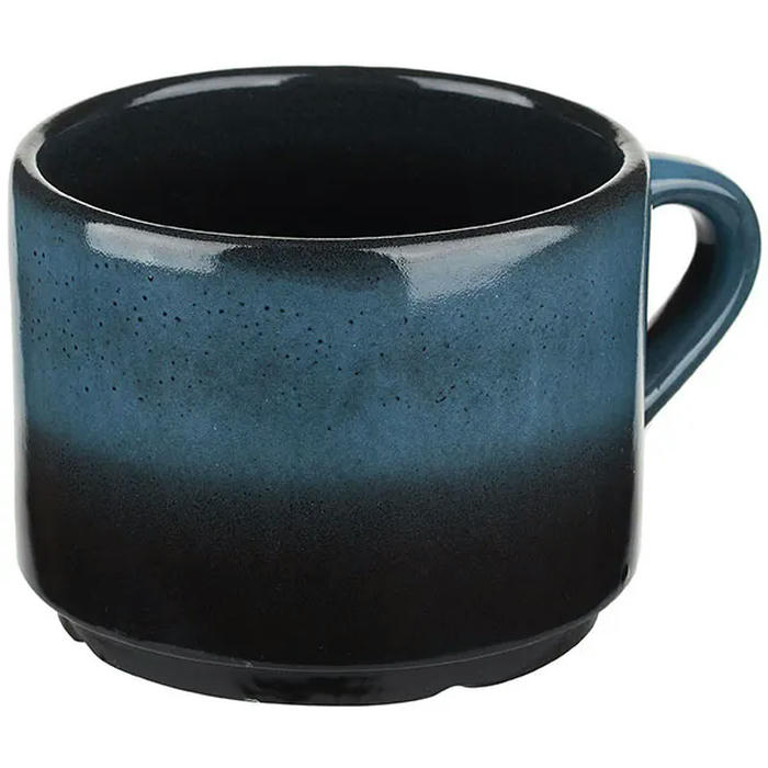 Чашка чайная «Марс» фарфор 350мл D=95,H=75см черный,голуб