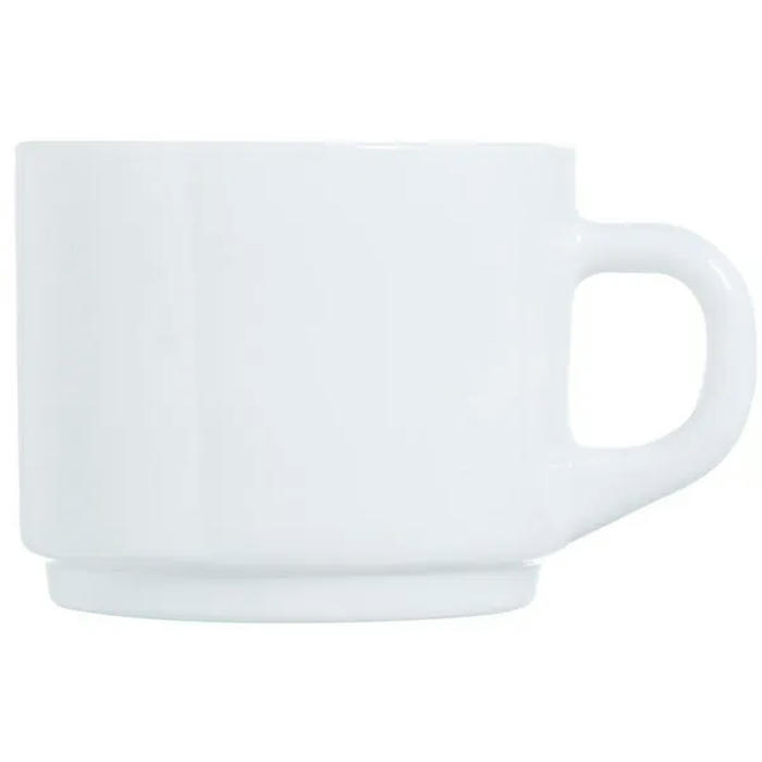Чашка чайная «Эмпайлэбл» стекло 200мл D=78мм белый