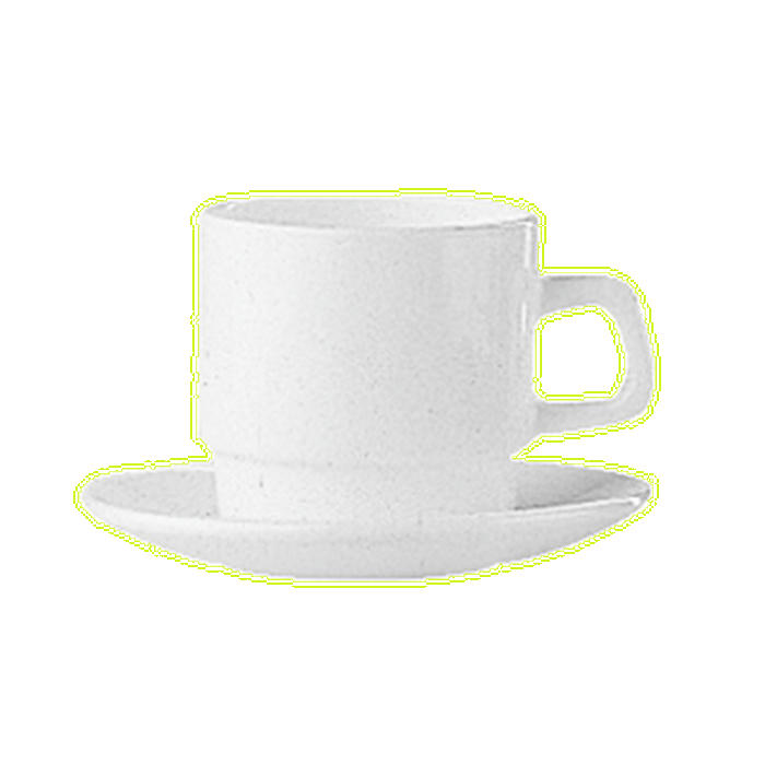 Чашка чайная «Ресторан» стекло 220мл D=75,H=70мм белый