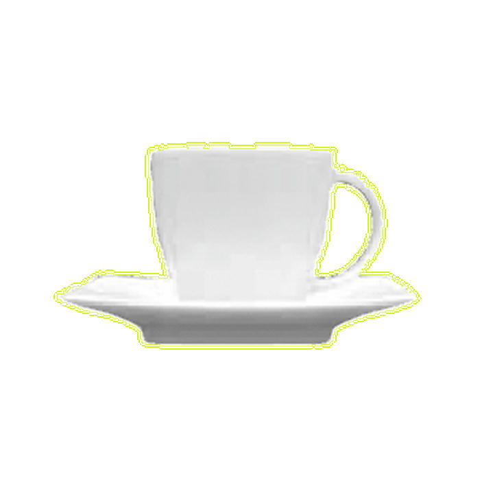 Чашка чайная «Виктория» фарфор 200мл D=72,H=70,L=100мм белый
