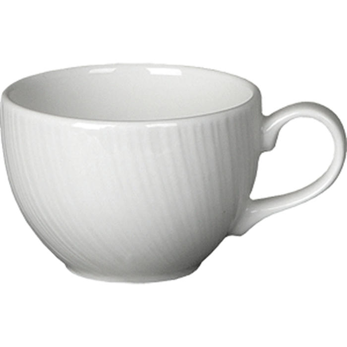 Чашка чайная «Спайро» фарфор 228мл D=9,H=6см белый