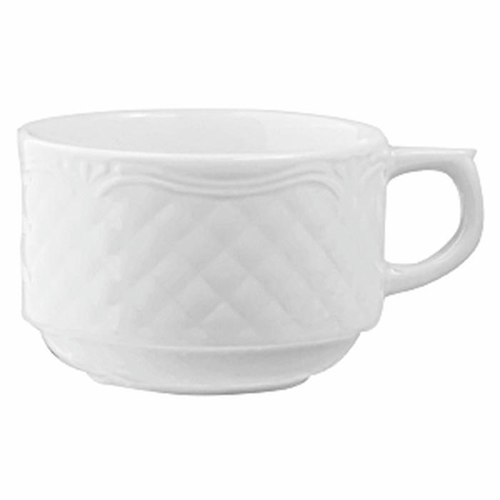 Чашка чайная «Афродита» фарфор 190мл D=80,H=55мм белый