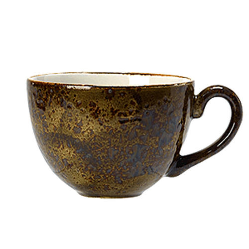 Чашка чайная «Крафт»; фарфор; 450мл; D=12,H=8,L=15см; коричнев.