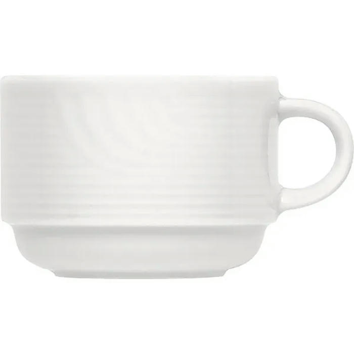 Чашка чайная «Карат» фарфор 280мл D=86,H=70,L=105мм белый