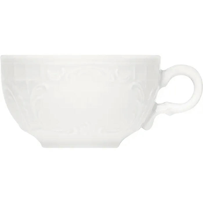 Чашка чайная «Моцарт» с декором фарфор 200мл D=90,H=52мм белый