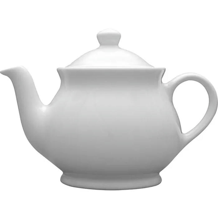 Чайник с крышкой «Грэйс» фарфор 0,5л D=90,H=120,L=185мм белый