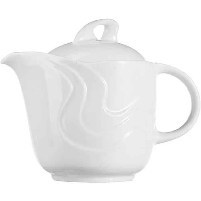 Чайник с крышкой «Мелодия» фарфор 385мл D=87,H=115,B=145мм белый