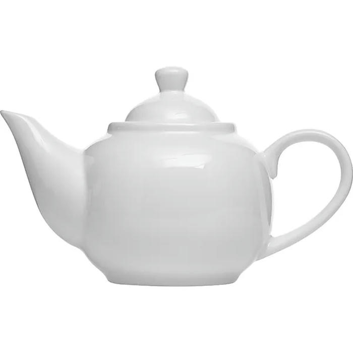 Чайник с крышкой «Кунстверк» фарфор 0,8л D=77,H=120,L=205мм белый