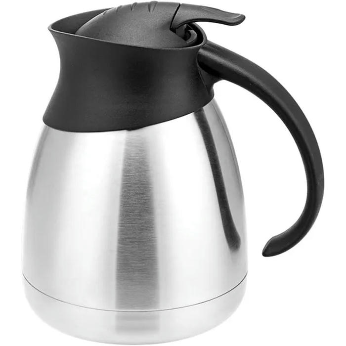 Кофейник-термос сталь нерж.,пластик 1л ,H=18,5см серебрян.,черный