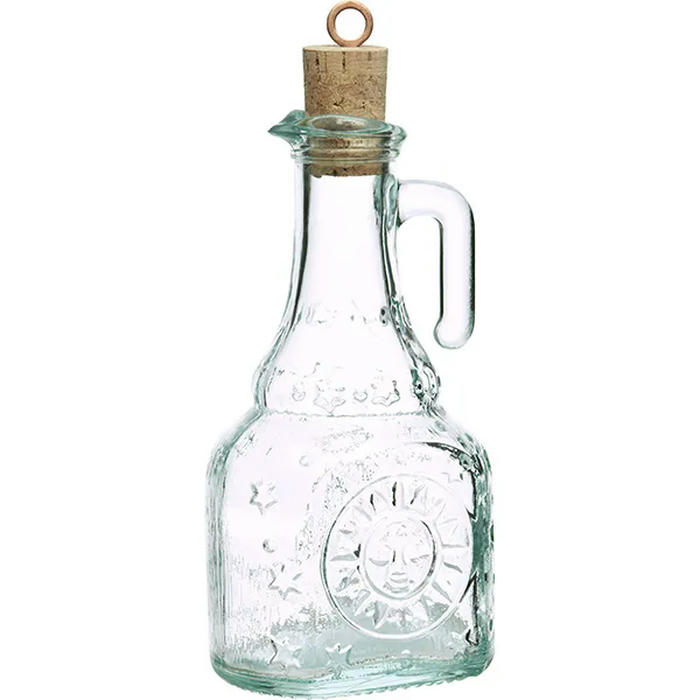 Бутылка-графин масло/уксус «Хелиос» стекло 240мл ,H=150,L=75,B=60мм прозр