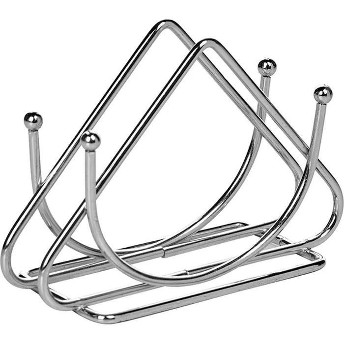 Салфетница сталь ,H=82,L=130,B=53мм серебрян