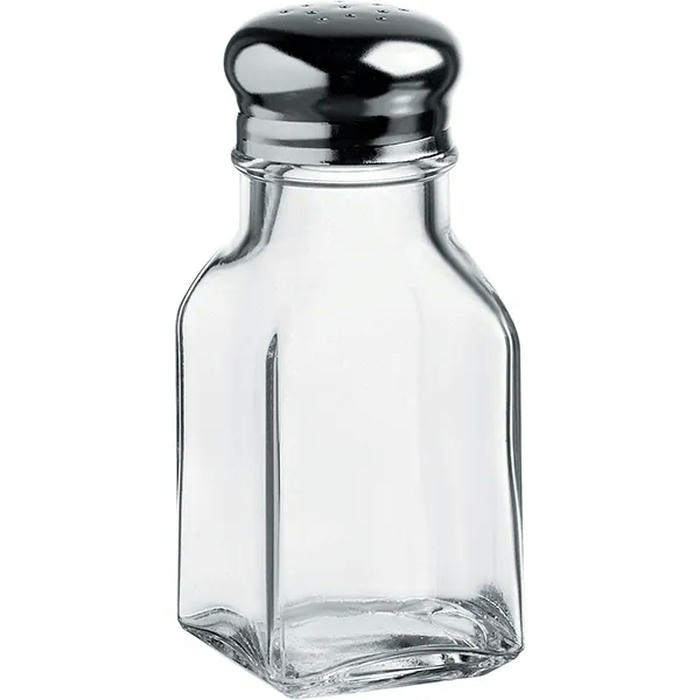 Емкость соль/перец «Бэйзик» стекло,металл 100мл прозр