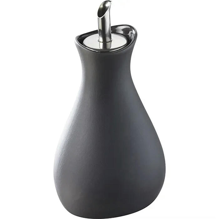 Бутылка для масла/уксуса керамика 250мл D=79,H=165,L=83мм черный