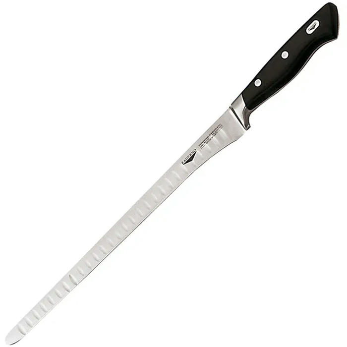 Нож для ветчины ,L=30см черный,металлич