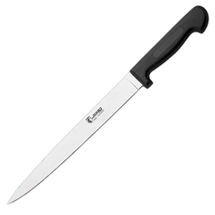 Нож для тонкой нарезки сталь нерж.,полипроп. ,L=25см черный,металлич