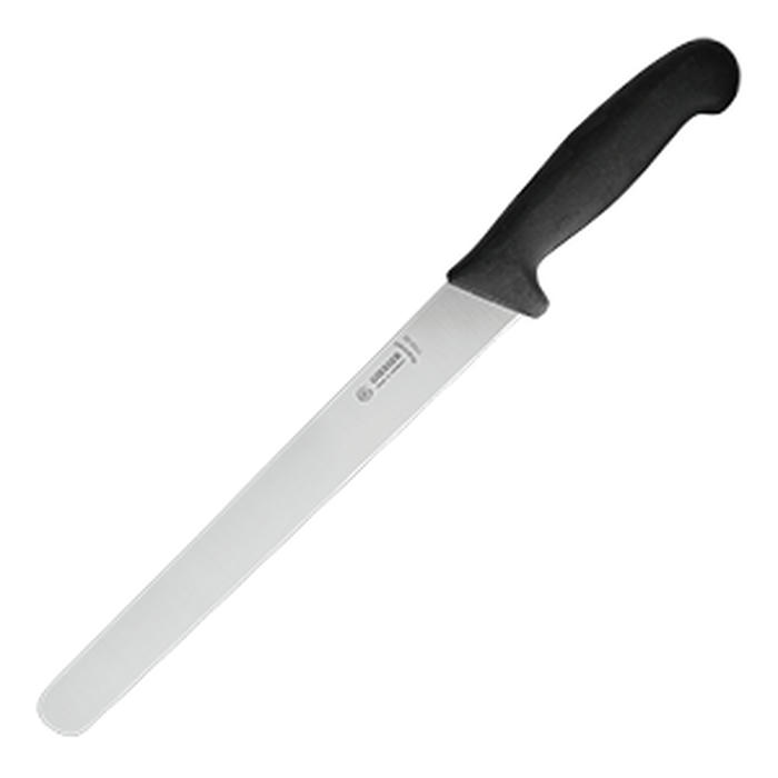 Нож для тонкой нарезки сталь,пластик ,L=44/30,B=3см черный,металлич