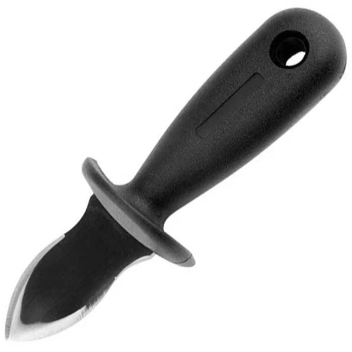 Нож для устриц сталь нерж.,пластик ,L=150/55,B=47мм черный,металлич