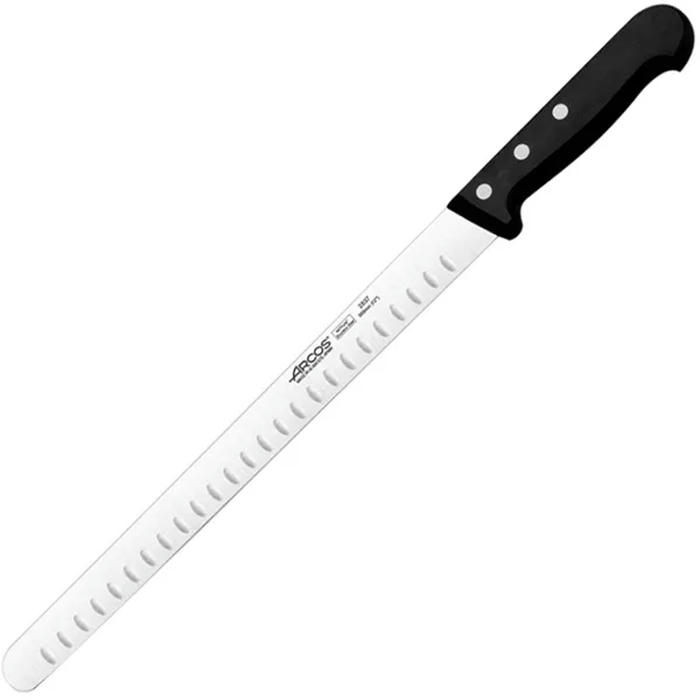 Нож для лосося «Универсал» сталь нерж.,полиоксиметилен ,L=430/300,B=26мм черный,металлич